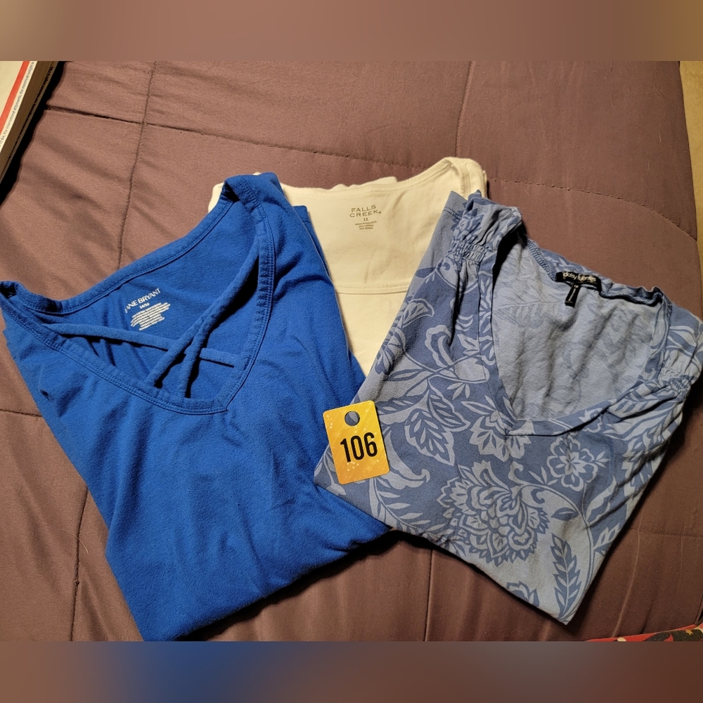 Bundle of 3, 2 short sleeve and 1 tank 1XL